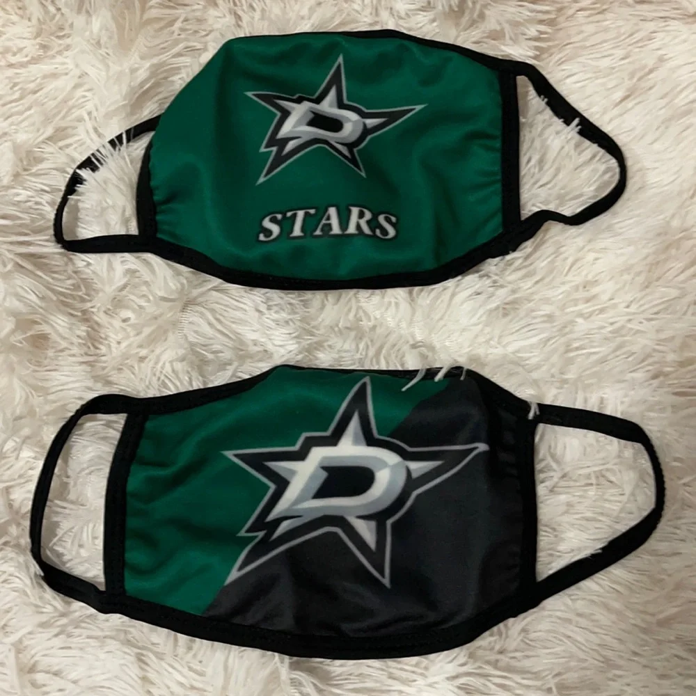 New set/2 Dallas Stars face masks